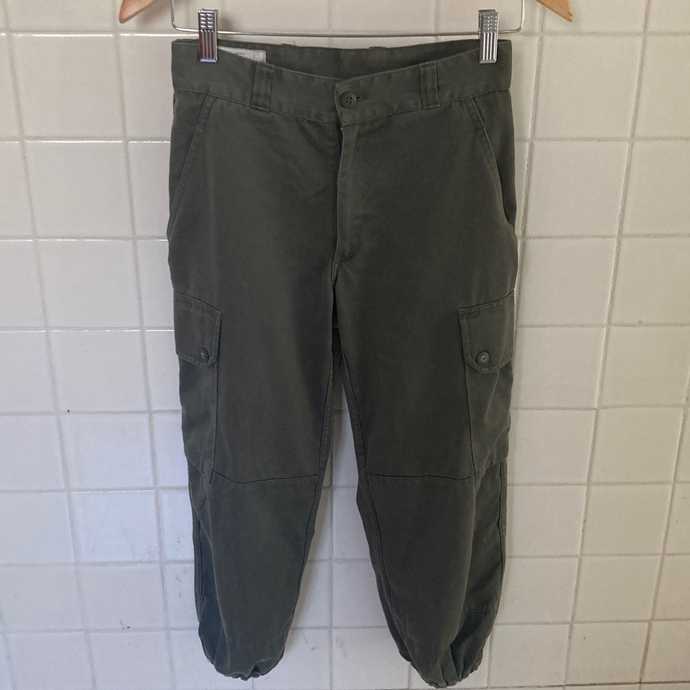 Army green vintage cropped knickers